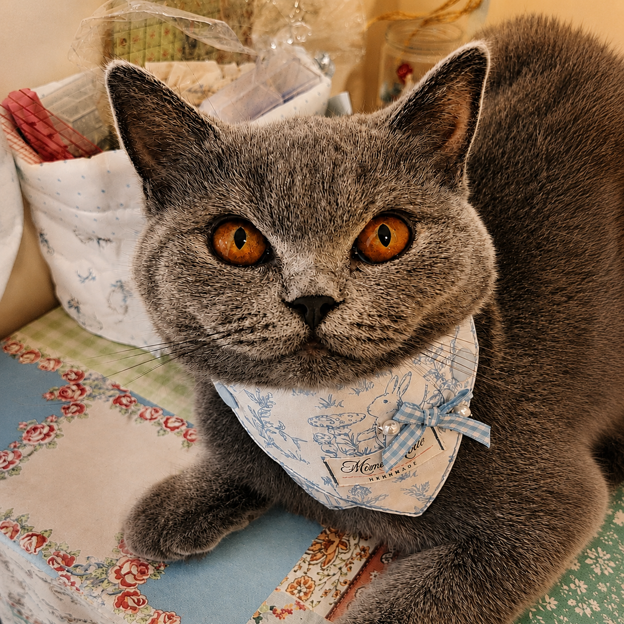 Zaizai, one of the rescued cats behind mimi mode