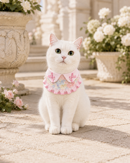 Pink Bloom Watercolor Pet Neckwear