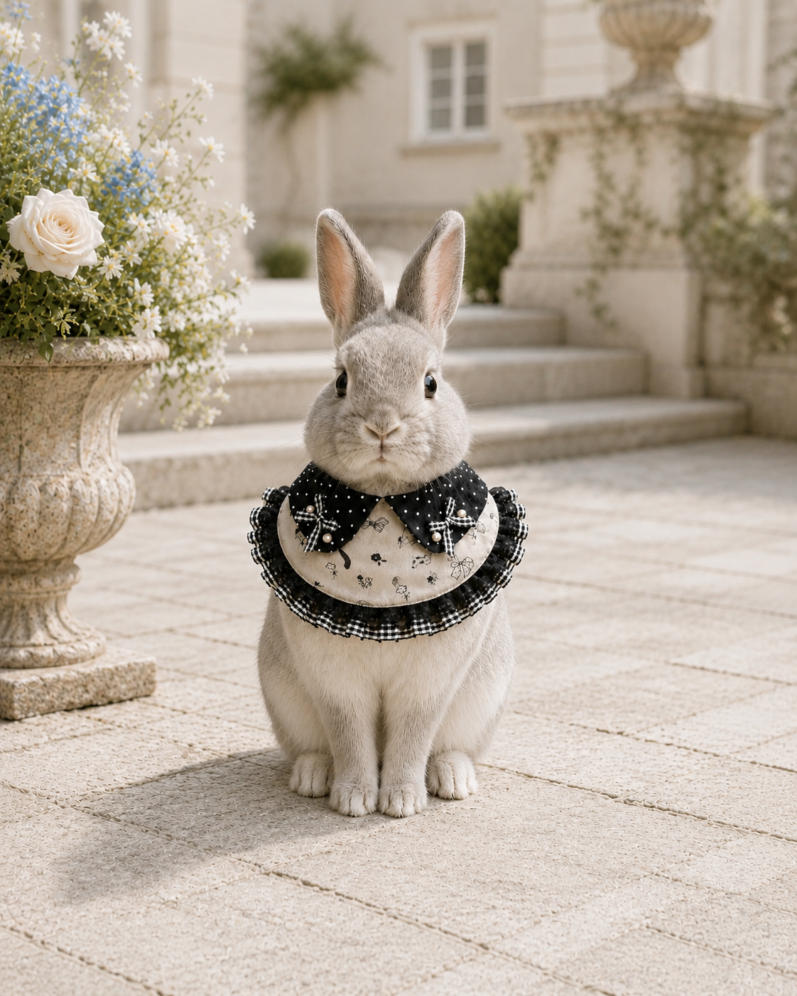 Black Polka Dot Vintage Pet Neckwear