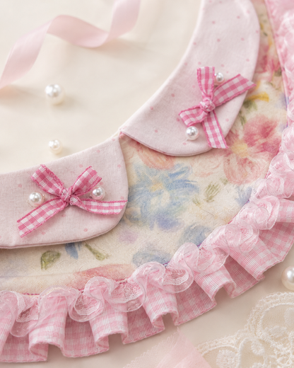 Pink Bloom Watercolor Pet Neckwear