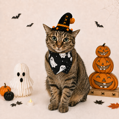 Midnight Ghost Pet Bandana
