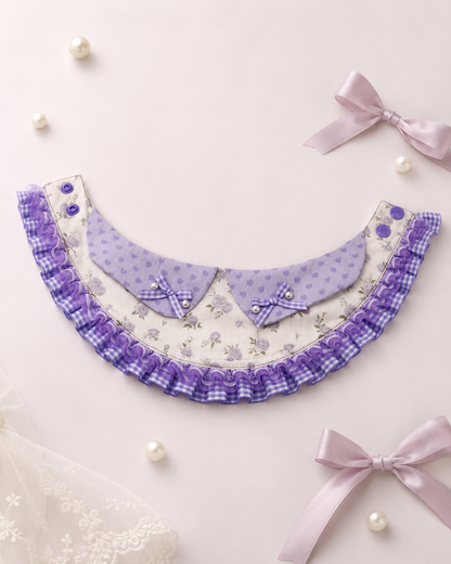 Lavender Rose Floral Pet Neckwear