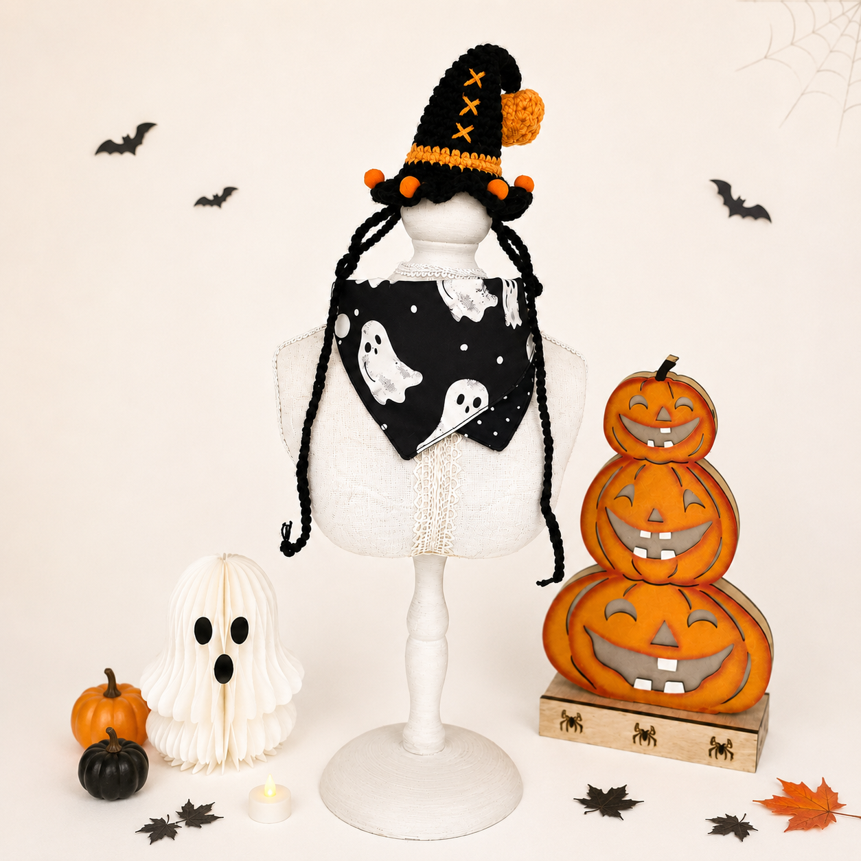 Midnight Ghost Pet Bandana