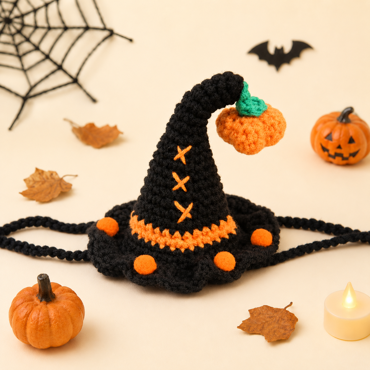 Halloween Crochet Witch Hat
